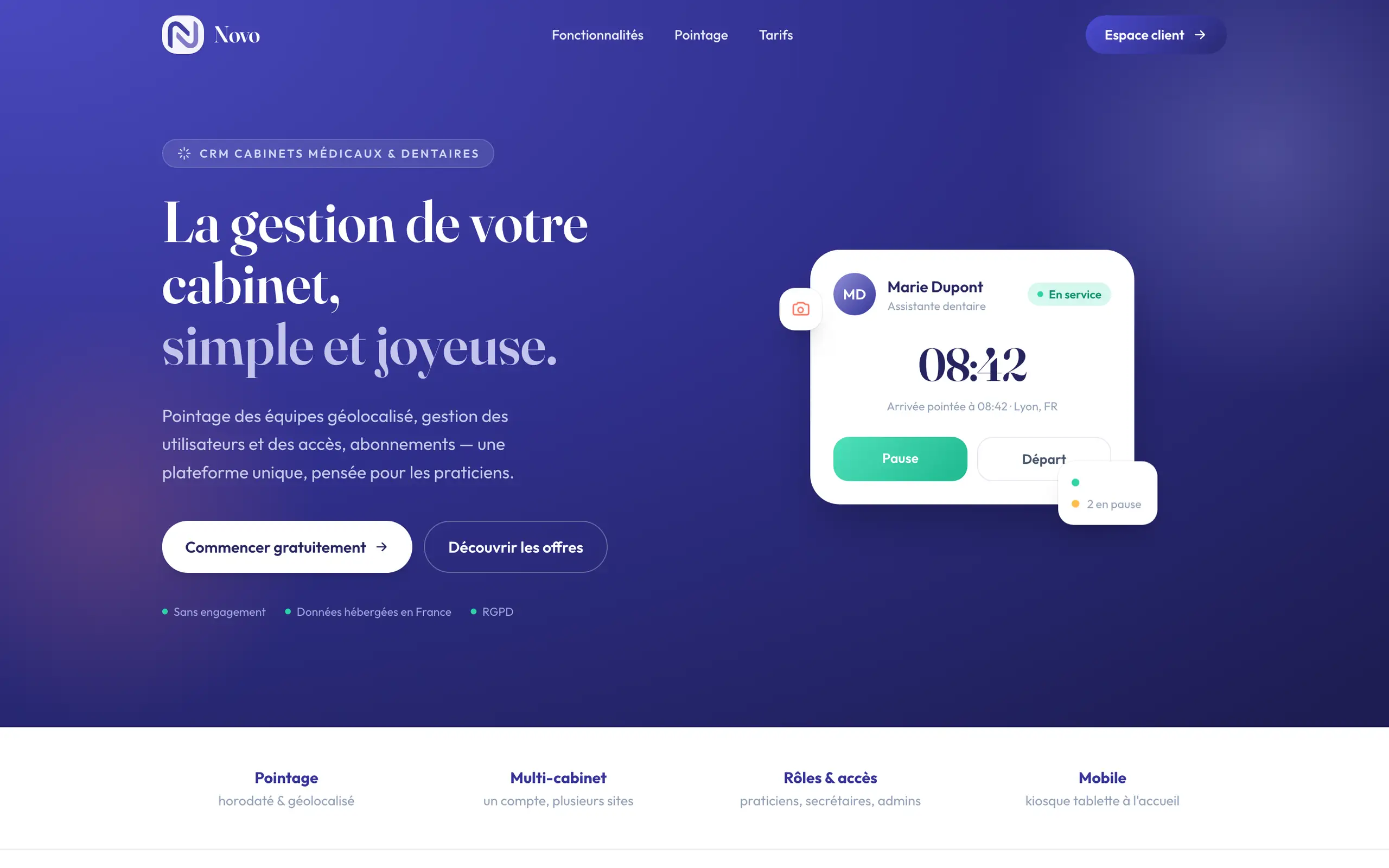 Le site Novo